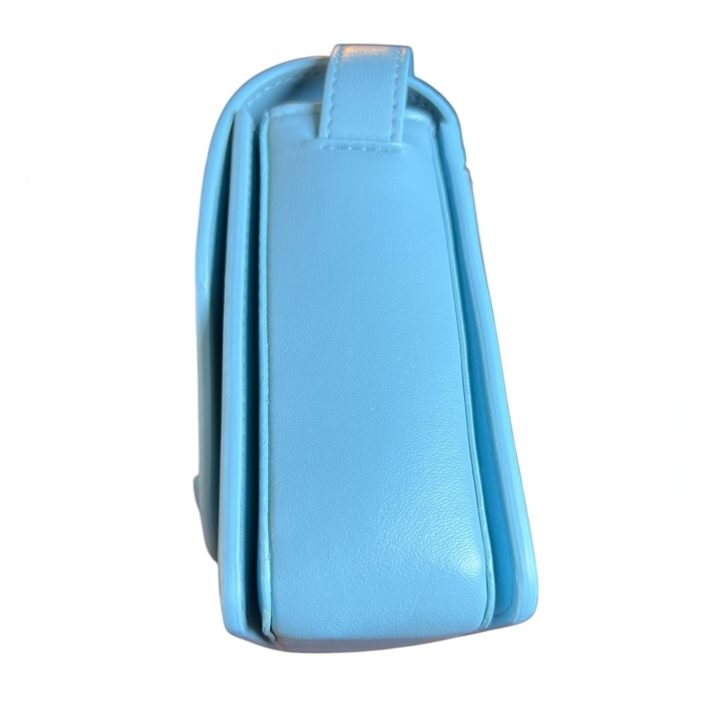 Christian Louboutin Loubi54 Small Leather Crossbody Bag Mint / Light Blue Color - Picture 6 of 15